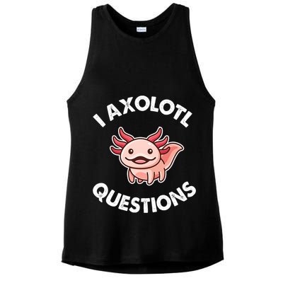 Axolotl Gift Ladies PosiCharge Tri-Blend Wicking Tank