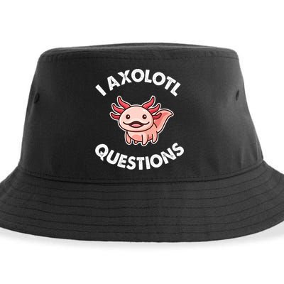 Axolotl Gift Sustainable Bucket Hat