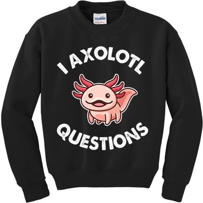 Axolotl Gift Kids Sweatshirt