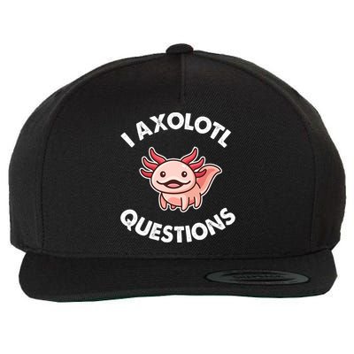 Axolotl Gift Wool Snapback Cap
