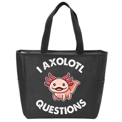 Axolotl Gift Zip Tote Bag