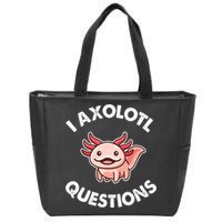 Axolotl Gift Zip Tote Bag