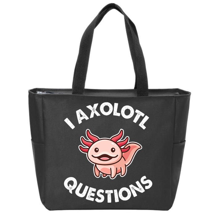 Axolotl Gift Zip Tote Bag