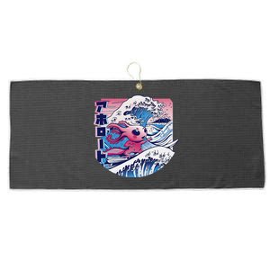  Axolotl Gift Axolotl Stuff Anatomy Of An Axolotl Large Microfiber Waffle Golf Towel