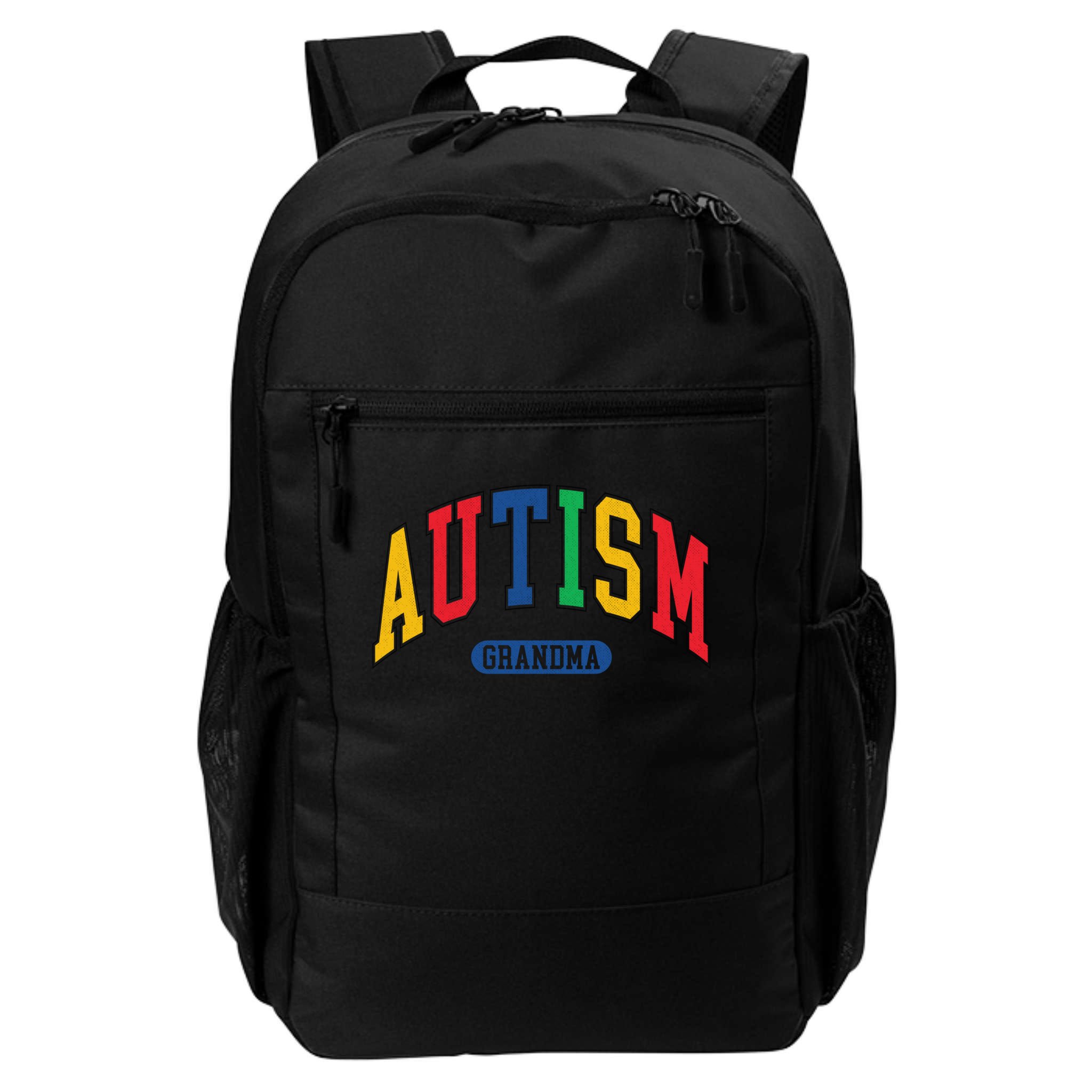 Autism Grandma Autism Awareness Family Matching Backpack