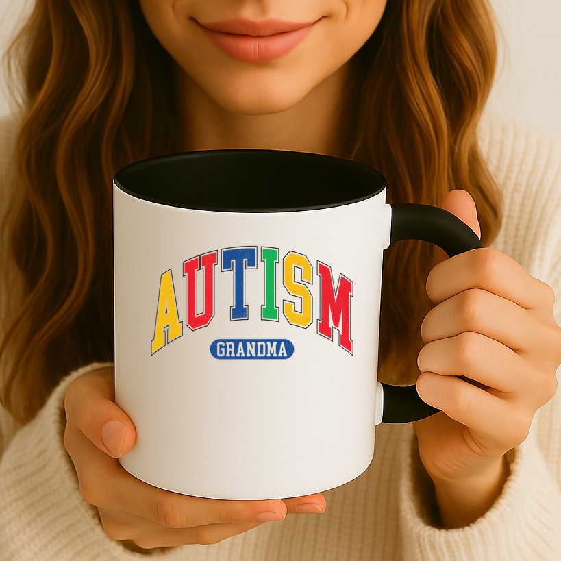 Autism Grandma Autism Awareness Family Matching Mug