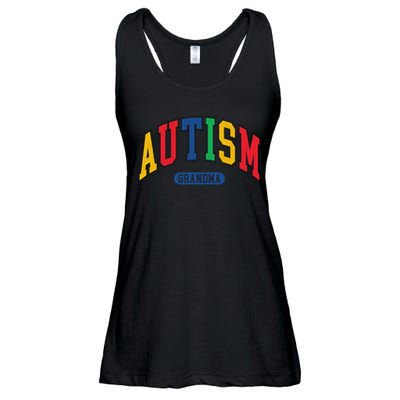 Autism Grandma Autism Awareness Family Matching Ladies Essential Flowy Tank