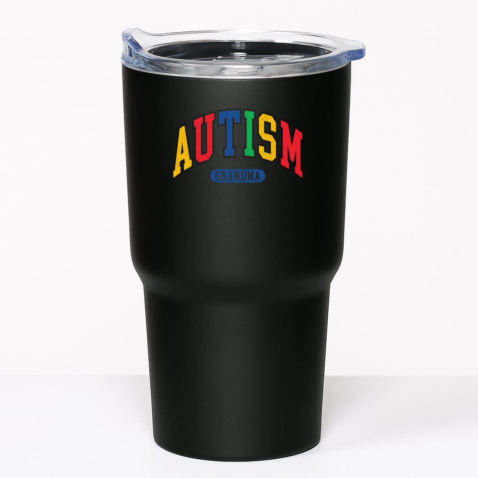 Autism Grandma Autism Awareness Family Matching Tumbler