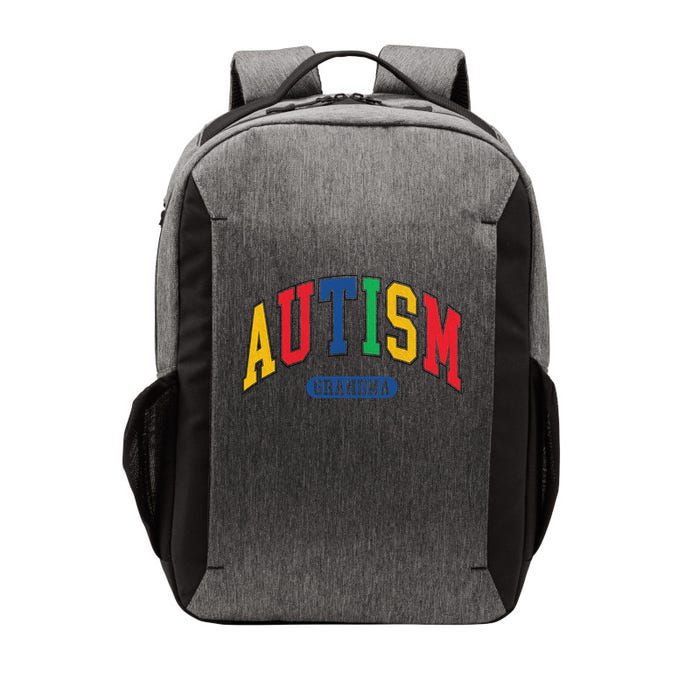 Autism Grandma Autism Awareness Family Matching Vector Backpack