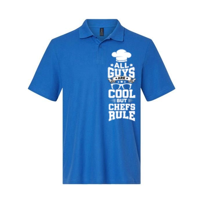 All Guys Are Cool But Chefs Rule Funny Culinary Gangster Cute Gift Softstyle Adult Sport Polo