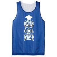 All Guys Are Cool But Chefs Rule Funny Culinary Gangster Cute Gift Mesh Reversible Basketball Jersey Tank