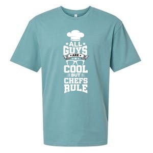 All Guys Are Cool But Chefs Rule Funny Culinary Gangster Cute Gift Sueded Cloud Jersey T-Shirt