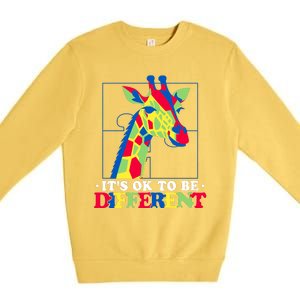 Autism Giraffe Premium Crewneck Sweatshirt