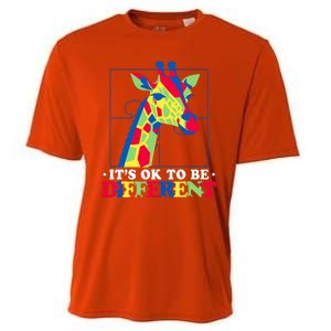 Autism Giraffe Cooling Performance Crew T-Shirt