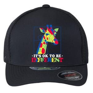 Autism Giraffe Flexfit Unipanel Trucker Cap