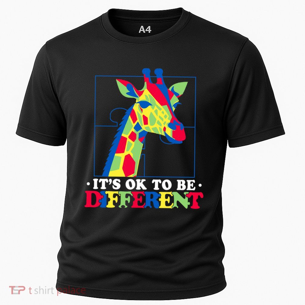 Autism Giraffe Cooling Performance Crew T-Shirt