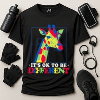 Autism Giraffe Cooling Performance Crew T-Shirt