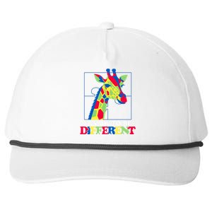 Autism Giraffe Snapback Five-Panel Rope Hat