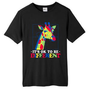 Autism Giraffe Tall Fusion ChromaSoft Performance T-Shirt