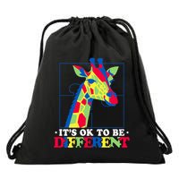 Autism Giraffe Drawstring Bag