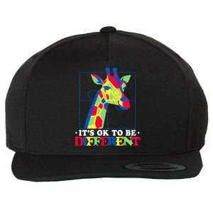 Autism Giraffe Wool Snapback Cap