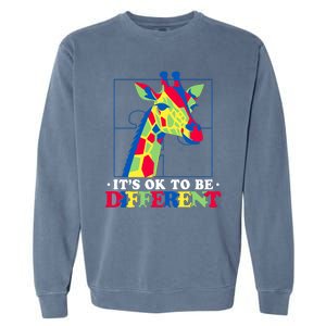 Autism Giraffe Garment-Dyed Sweatshirt