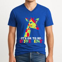 Autism Giraffe V-Neck T-Shirt
