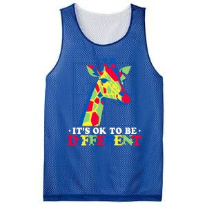 Autism Giraffe Mesh Reversible Basketball Jersey Tank