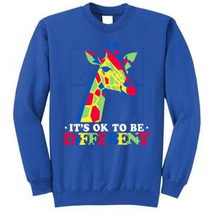 Autism Giraffe Tall Sweatshirt