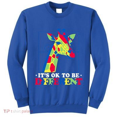 Autism Giraffe Tall Sweatshirt