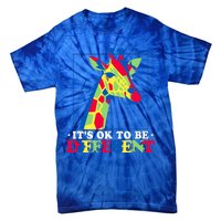 Autism Giraffe Tie-Dye T-Shirt