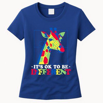 Autism Giraffe Womens T-Shirt