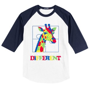 Autism Giraffe Baseball Sleeve Shirt