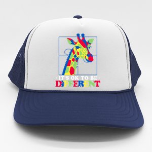 Autism Giraffe Trucker Hat