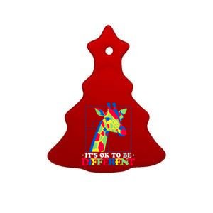 Autism Giraffe Ceramic Tree Ornament