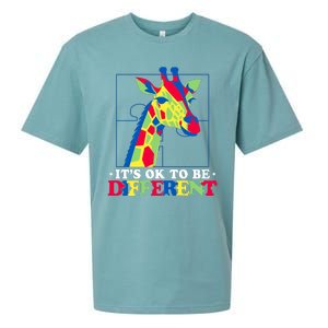 Autism Giraffe Sueded Cloud Jersey T-Shirt