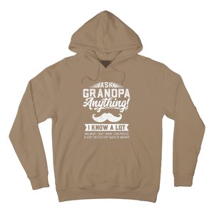 Ask Grandpa Anything Funny Gift Smart Fathers Day Hoodie