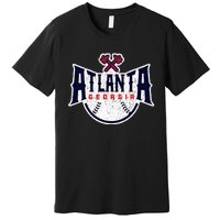 Atlanta Georgia Atl Vintage Baseball Retro Throwback Premium T-Shirt