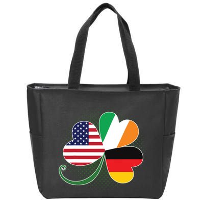 American German And Irish Roots DNA Zip Tote Bag