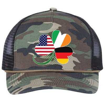 American German And Irish Roots DNA Retro Rope Trucker Hat Cap