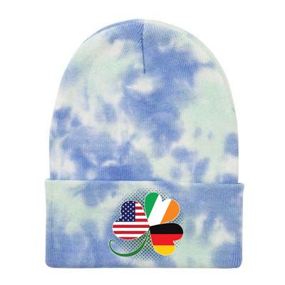 American German And Irish Roots DNA Tie Dye 12in Knit Beanie