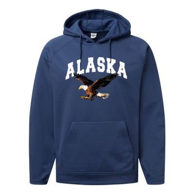 Alaska Gifts Anchorage Juneau Denali Sitka Performance Fleece Hoodie