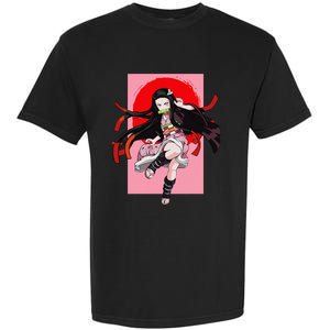 Anime Girl Aesthetic Japanese Waifu Otaku Weeb Art Japan Garment-Dyed Heavyweight T-Shirt