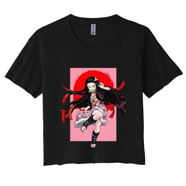 Anime Girl Aesthetic Japanese Waifu Otaku Weeb Art Japan Crop Top