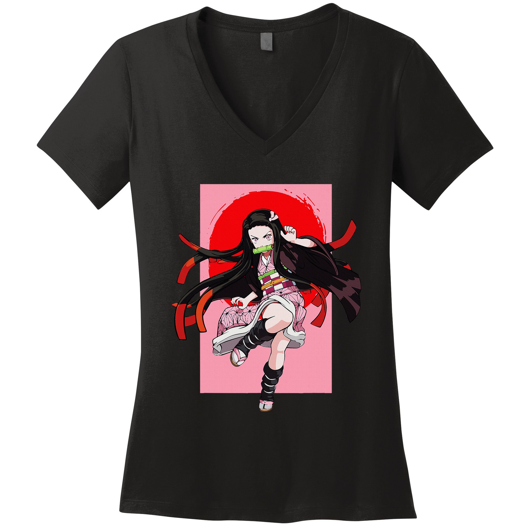 Anime Girl Aesthetic Japanese Waifu Otaku Weeb Art Japan Women's V-Neck T-Shirt