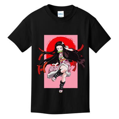 Anime Girl Aesthetic Japanese Waifu Otaku Weeb Art Japan Kids T-Shirt