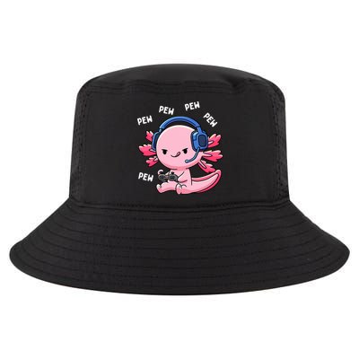 Axolotl Gaming Anime Video Game Pew Gamer Cool Comfort Performance Bucket Hat