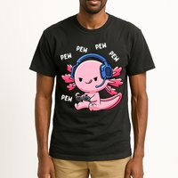 Axolotl Gaming Anime Video Game Pew Gamer Tall T-Shirt