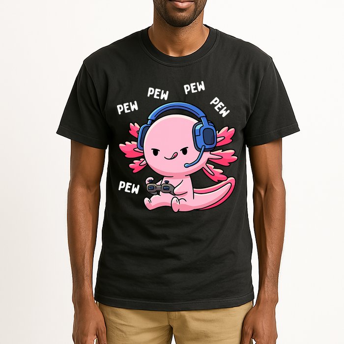 Axolotl Gaming Anime Video Game Pew Gamer Tall T-Shirt