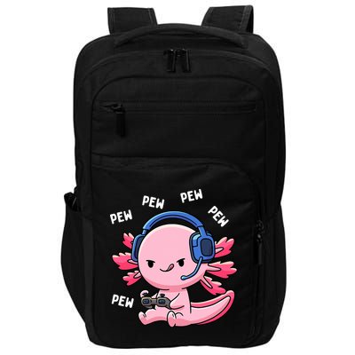 Axolotl Gaming Anime Video Game Pew Gamer Impact Tech Backpack
